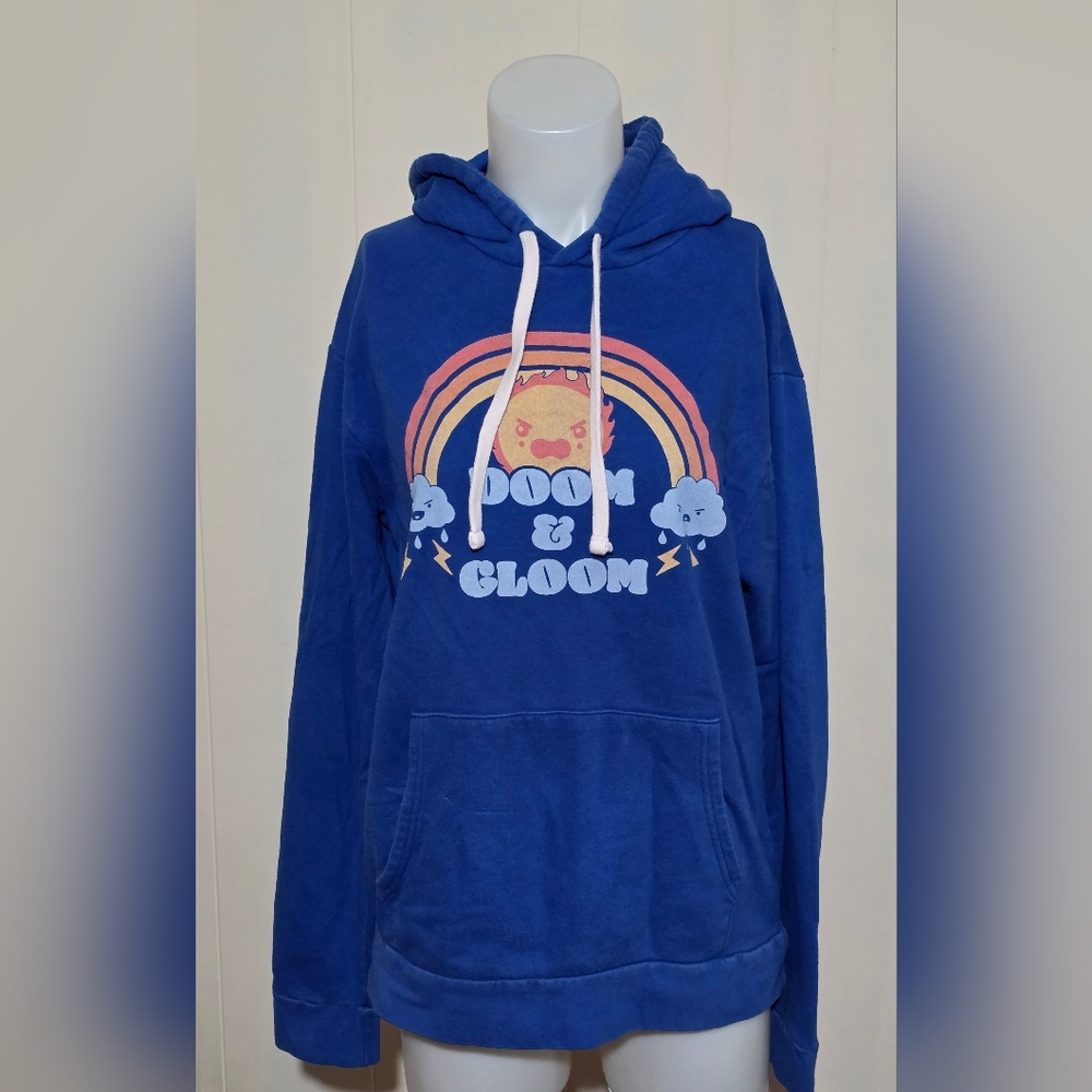 Boredwalk Los Angeles Blue Doom & Gloom Graphic Hoodie
